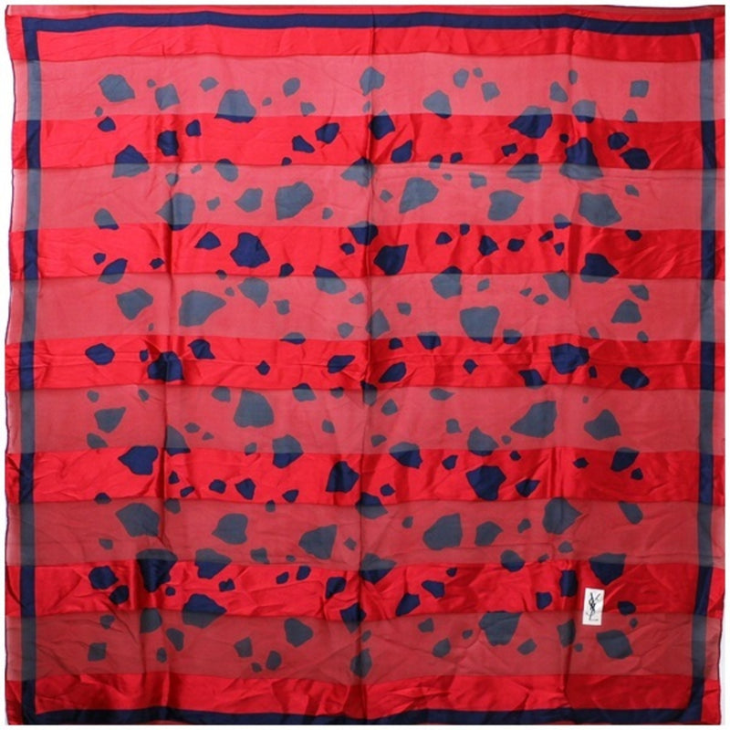 Yves Saint Laurent Silk Large Scarf Red YVESSAINT LAURENT Ladies