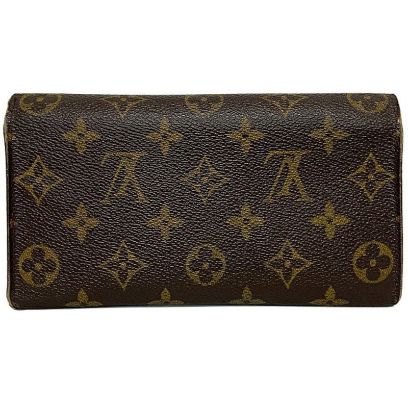 Louis Vuitton Portofeuil Sarah Brown Monogram M61734 Wallet TH0060 LOUIS VUITTON LV Folded Women's Men's