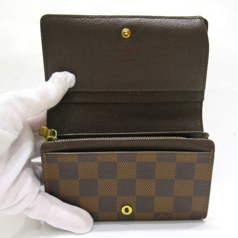 Louis Vuitton Damier Porto Monevier Tresor N61730 Wallet Folded Unisex