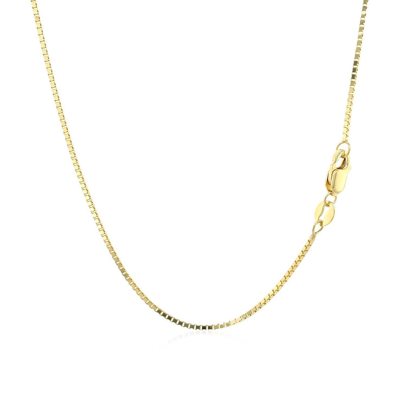 14k Yellow Gold Classic Box Chain 1.0mm