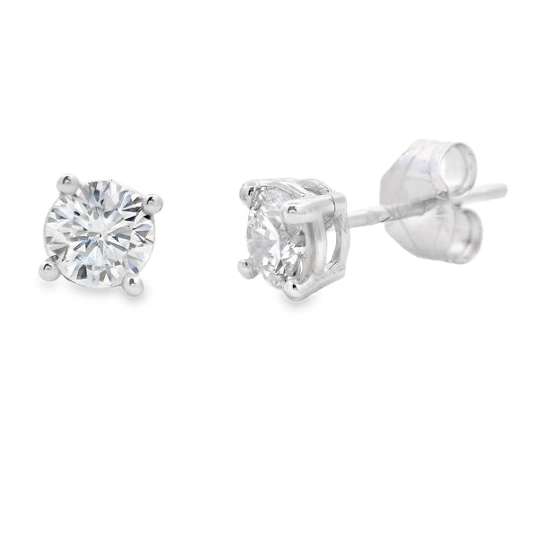 .50ct Lab Grown Diamond Stud Earrings 14KT White Gold