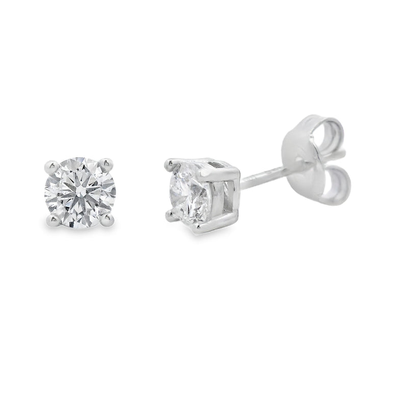 .62ct Lab Grown Diamond Stud Earrings Sterling Silver