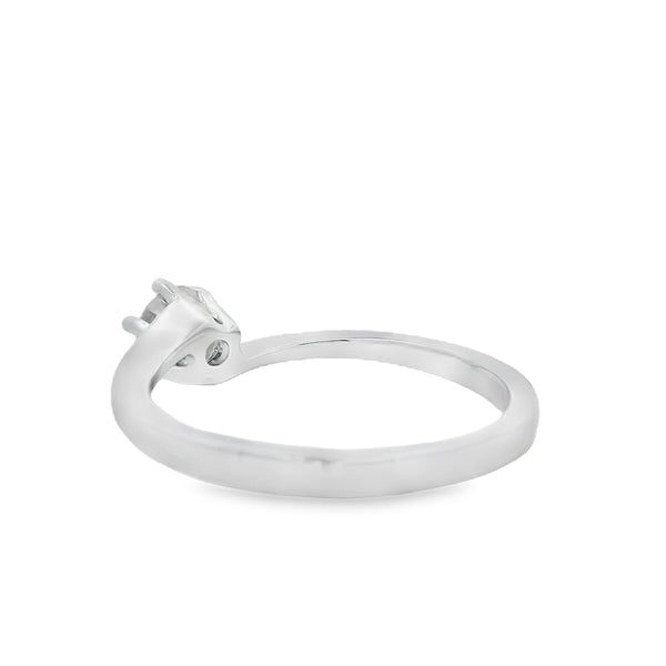 Natural .43ct Moissanite  Sterling Silver