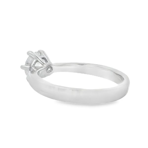 Natural .86ct Moissanite  Sterling Silver