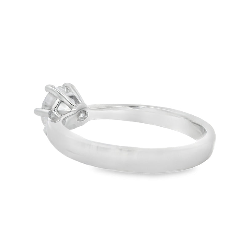 Natural .86ct Moissanite  Sterling Silver