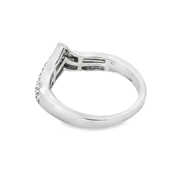 .50ct Diamond Fashion band rings 14KT White Gold