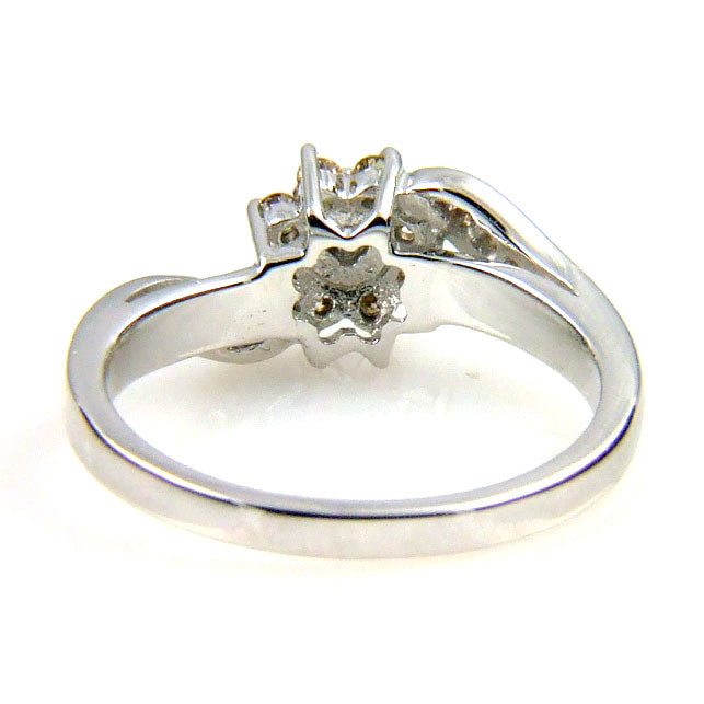 Natural .25ct Diamond Ring 10KT White Gold