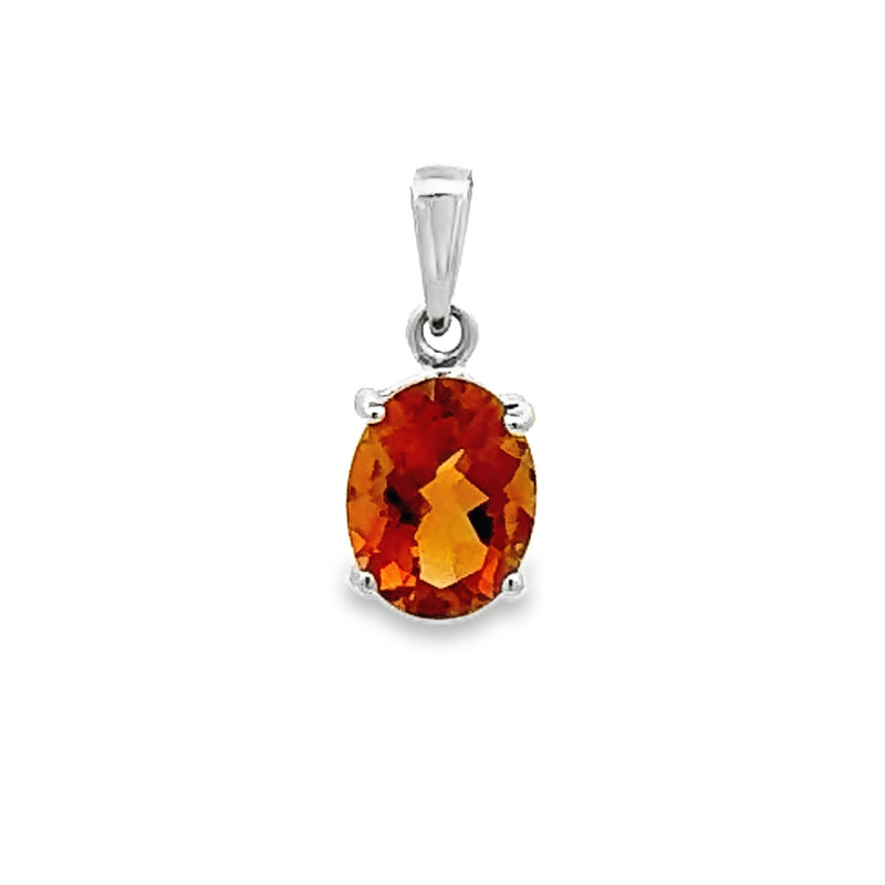 Genuine 1.70ct Citrine Fashion Pendants Sterling Silver