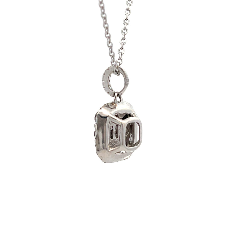 Genuine .50ct Diamond Fashion Pendants 14KT White Gold