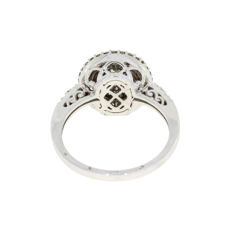 Natural .50ct Diamond Ring 14KT White Gold