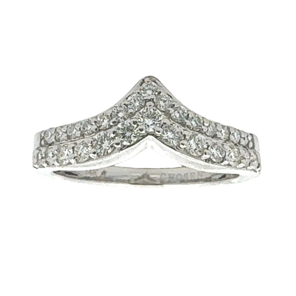 .50ct Diamond Fashion band rings 14KT White Gold