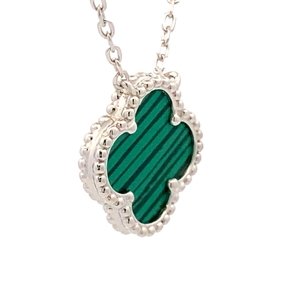 Genuine Malachite Fashion Pendants Sterling Silver