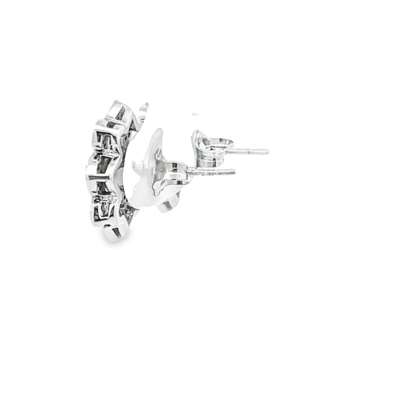 Genuine .50ct Diamond Earrings 10KT White Gold