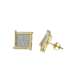 Natural .25ct Diamond Stud Earrings 14KT Yellow Gold