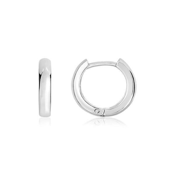 Sterling Silver Polished Hoop Earrings