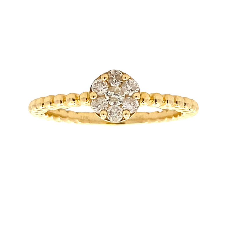 Natural .25ct Diamond Ring 10KT Yellow Gold