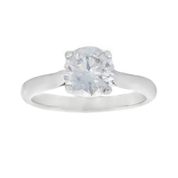 Natural .86ct Moissanite  Sterling Silver