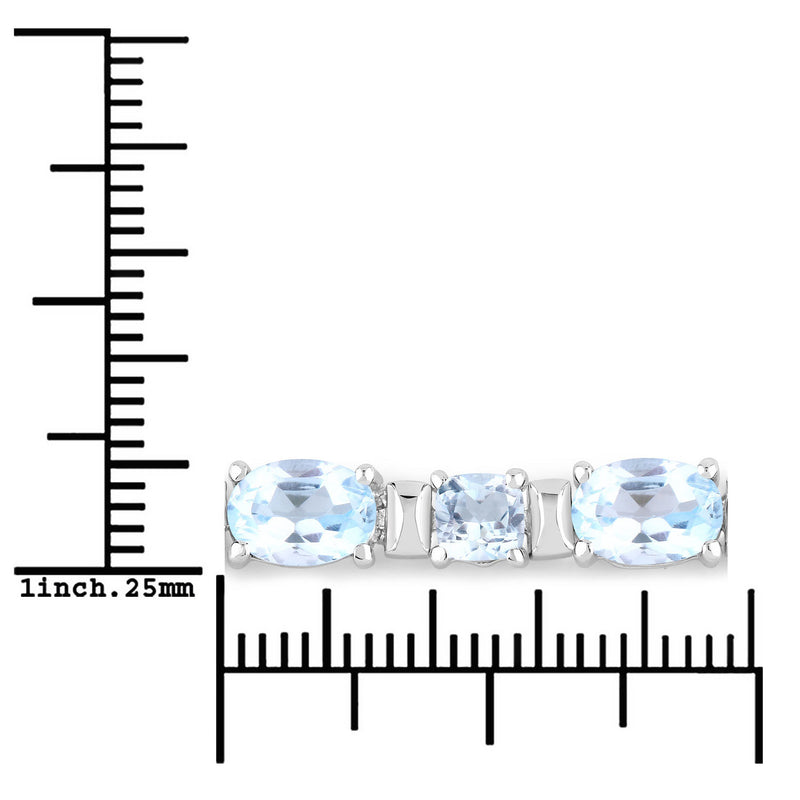 15.36 Carat Genuine Blue Topaz .925 Sterling Silver Bracelet