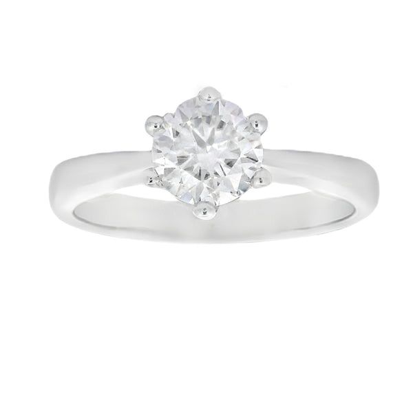 Natural .86ct Moissanite  Sterling Silver