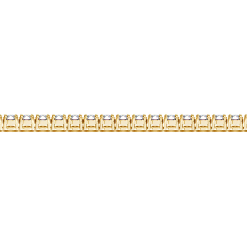 Lab Grown Round Diamond Tennis Bracelet in 14k Yellow Gold (10 cctw F/G  VS2/SI1)