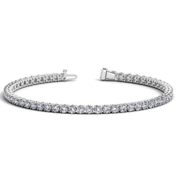 Lab Grown Round Diamond Tennis Bracelet in 14k White Gold (7 cctw F/G  VS2/SI1)