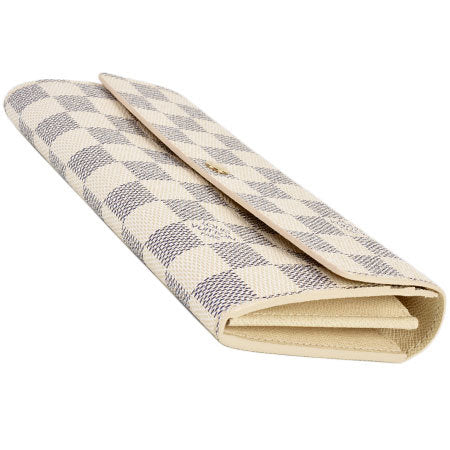 Louis Vuitton LOUIS VUITTON Purse with coins Portofeuil Sara Damier Azur N61735