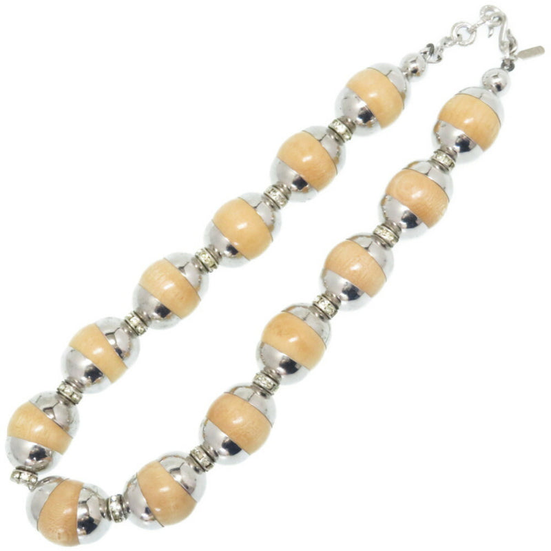 Yves Saint Laurent Wood Necklace Accessories Ladies