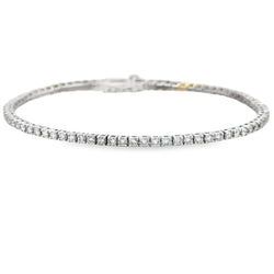 Lab Grown Diamond Tennis Bracelet Sterling Silver