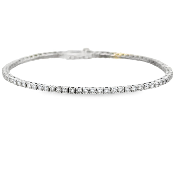 Lab Grown Diamond Tennis Bracelet Sterling Silver