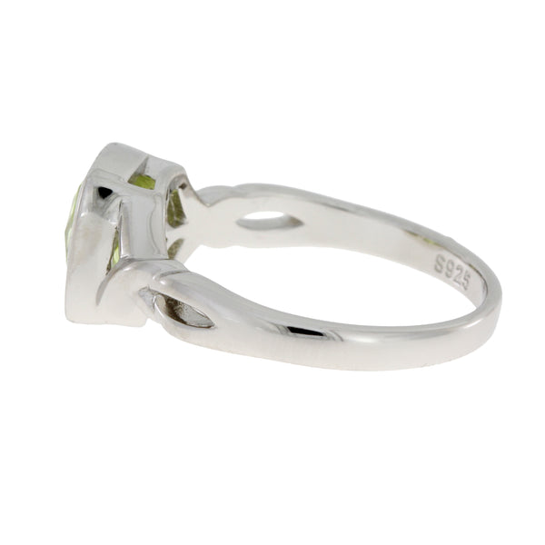 Genuine Cubic Zirconium Ring Sterling Silver