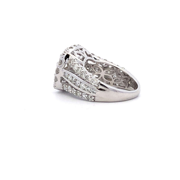 Natural 4.00ct Lab Grown Diamond Ring 14KT White Gold