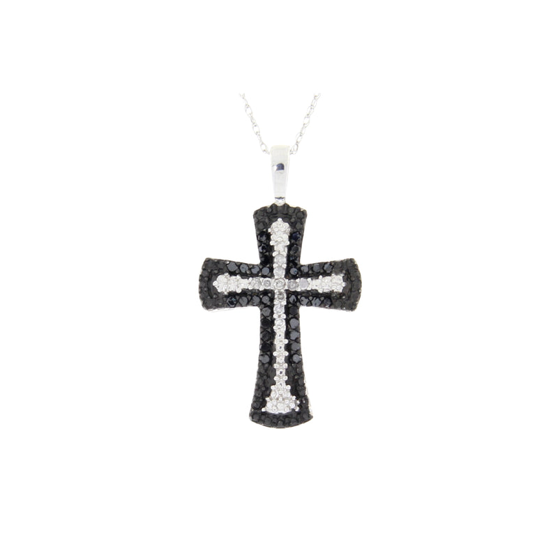 .25ct Diamond Cross Religious Pendant 10KT White Gold