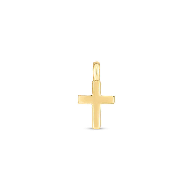 14k Yellow Gold Mini Cross Charm