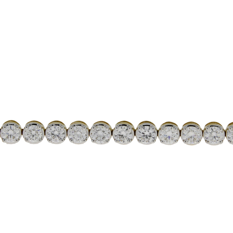 Lab Grown Diamond Tennis Bracelet 14KT Yellow Gold