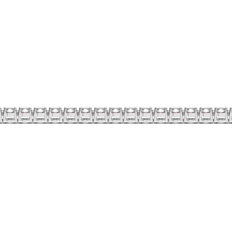 14k White Gold Round Diamond Tennis Bracelet (10 cttw)