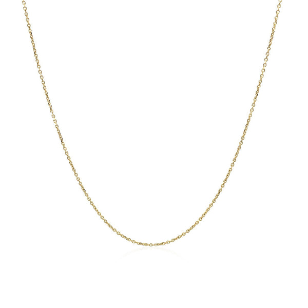 10k Yellow Gold Cable Link Chain (0.50 mm)