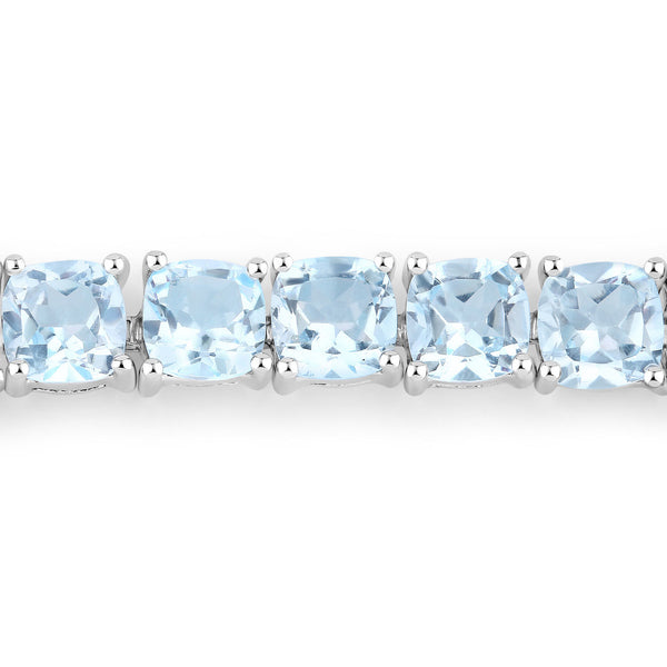 7.15 Carat Genuine Blue Topaz .925 Sterling Silver Bracelet