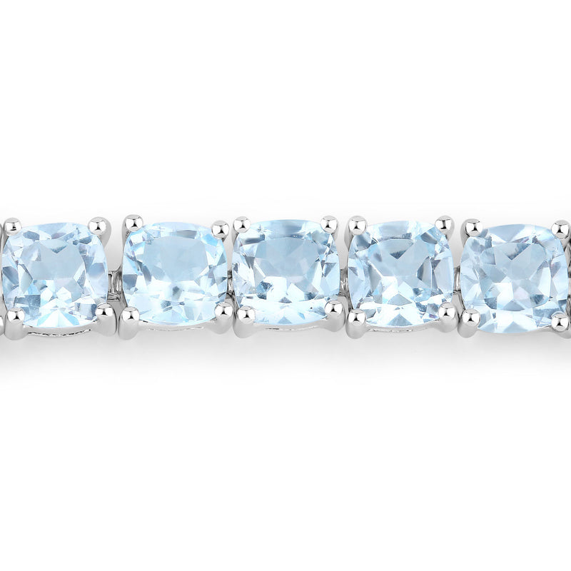 7.15 Carat Genuine Blue Topaz .925 Sterling Silver Bracelet