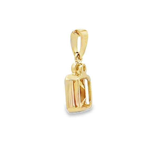 .94ct Citrine Diamond Fashion Pendants 10KT Yellow Gold