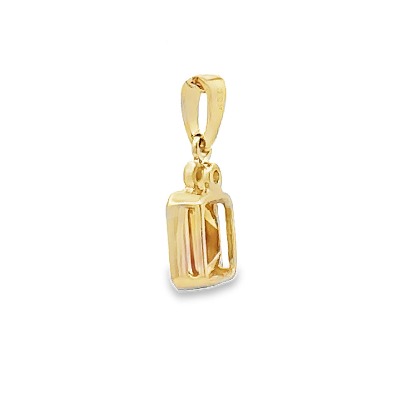 .94ct Citrine Diamond Fashion Pendants 10KT Yellow Gold