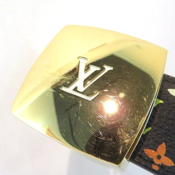 Louis Vuitton Monogram Multicolor Saint Tulle LV Cut 30mm M6890 Noir Belt Ladies