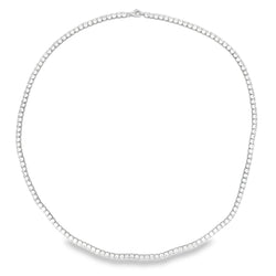 Lab Grown Diamond Tennis Necklace 14KT White Gold