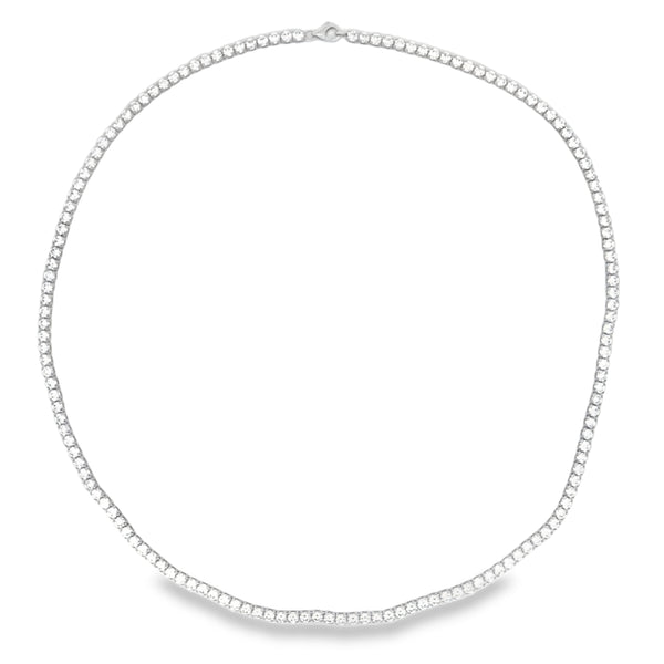 Lab Grown Diamond Tennis Necklace 14KT White Gold