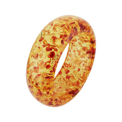 V3 Jewelry Yellow Amber Wide Bangle