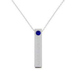 .34ct Created Sapphire Fashion Pendants Sterling Silver