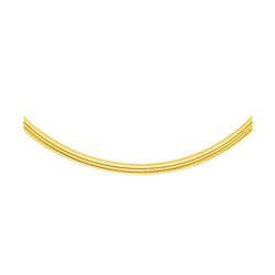 4.0 mm 14k Yellow Gold Classic Omega Bracelet