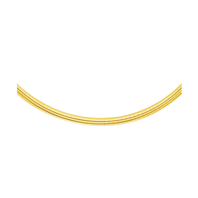 4.0 mm 14k Yellow Gold Classic Omega Bracelet