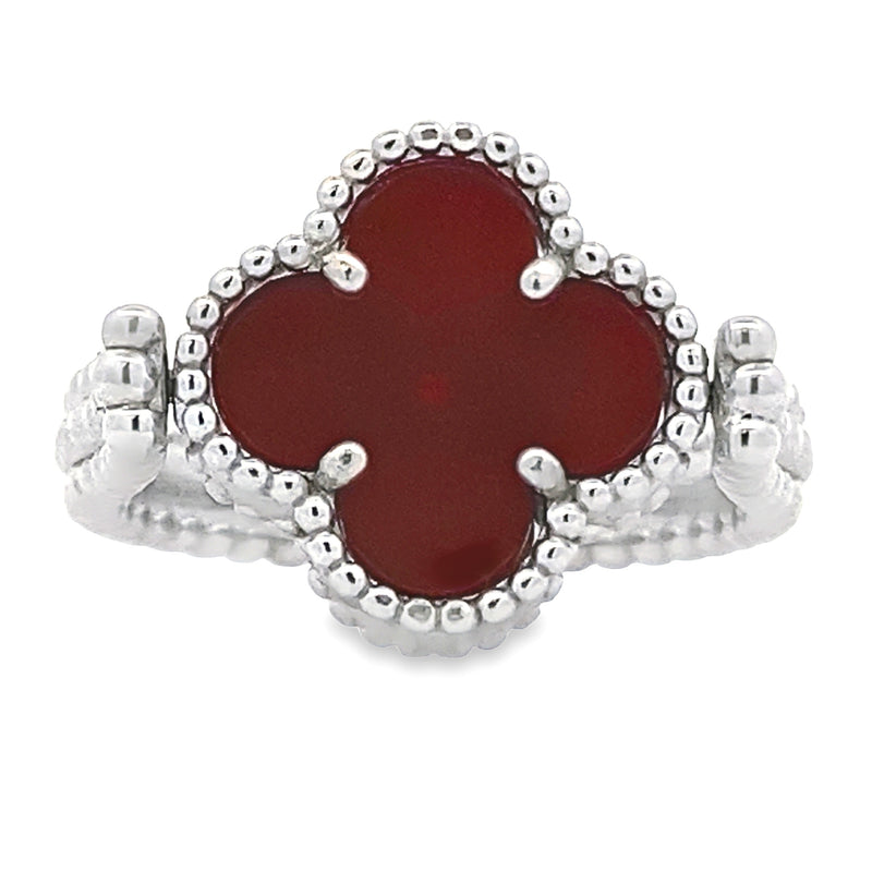 Genuine Carnelian Ring Sterling Silver