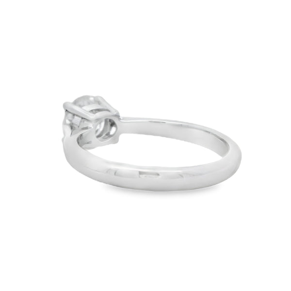 Natural .86ct Moissanite  Sterling Silver