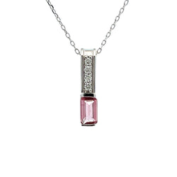 Tourmaline Diamond Fashion Pendants 10KT White Gold